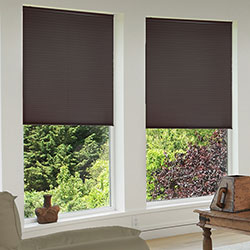 Cordless 1/2 inch Single Cell Blackout Shades - Espresso