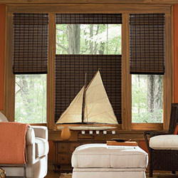 Cordless TDBUWoven Wood Shades - Sarasota Cocoa