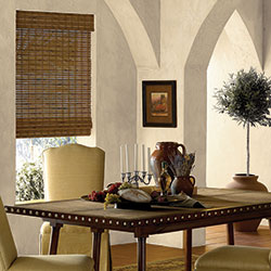 Cordless Woven Wood Shades - Sarasota Camel