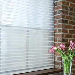 Designer Sheer Shades - Tilted Open