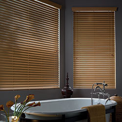 Premium 2 inch Faux Wood Blinds - Embossed Maple