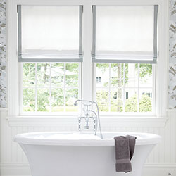 Premium Roman Shades - Edge Banded Trim