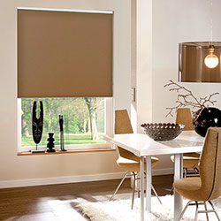 Splendor Fabric Blackout Roller Shade in Coffee