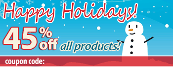 45% off Happy Holidays Sale