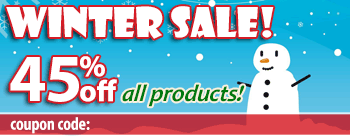 Winter Sale! 45% off All Products!