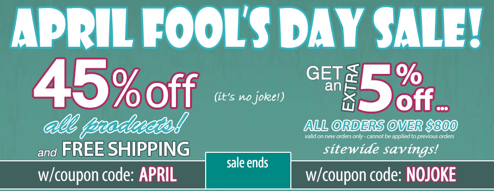 45% off April Fool
