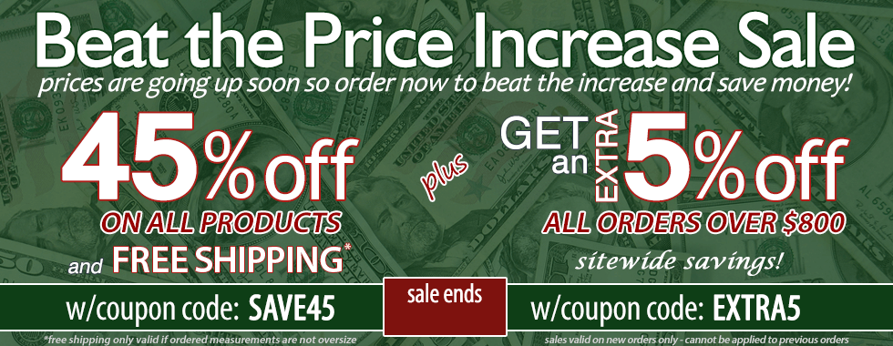 Beat the Increase 45% off Sale