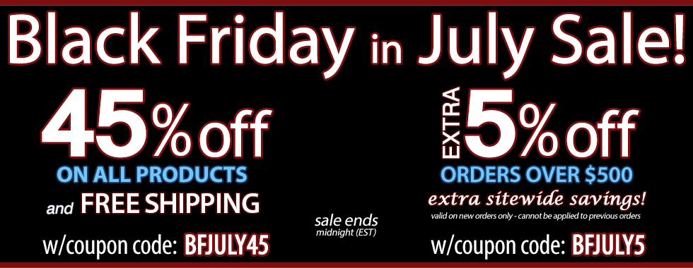 45% off Black Friday in July