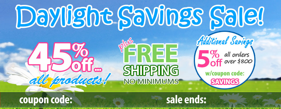 45% off Daylight Savings Sale
