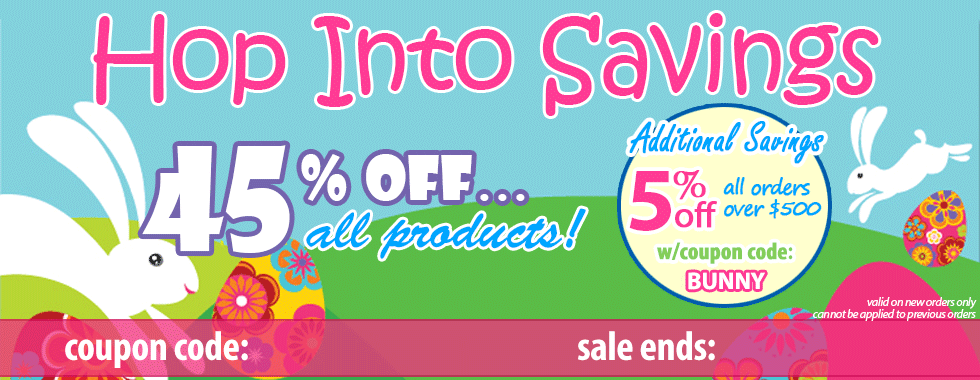 45% off Easter Sale!