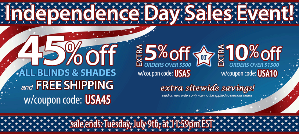45% off 4th of July Sale!