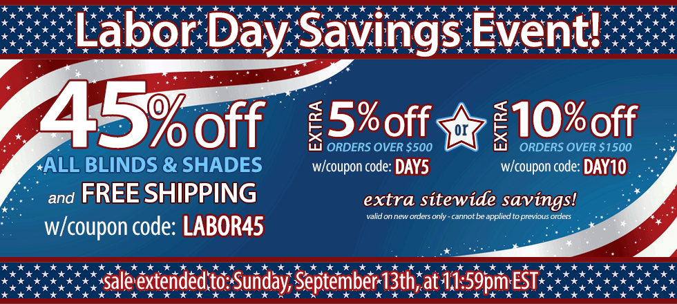 45% off Labor Day Sale!