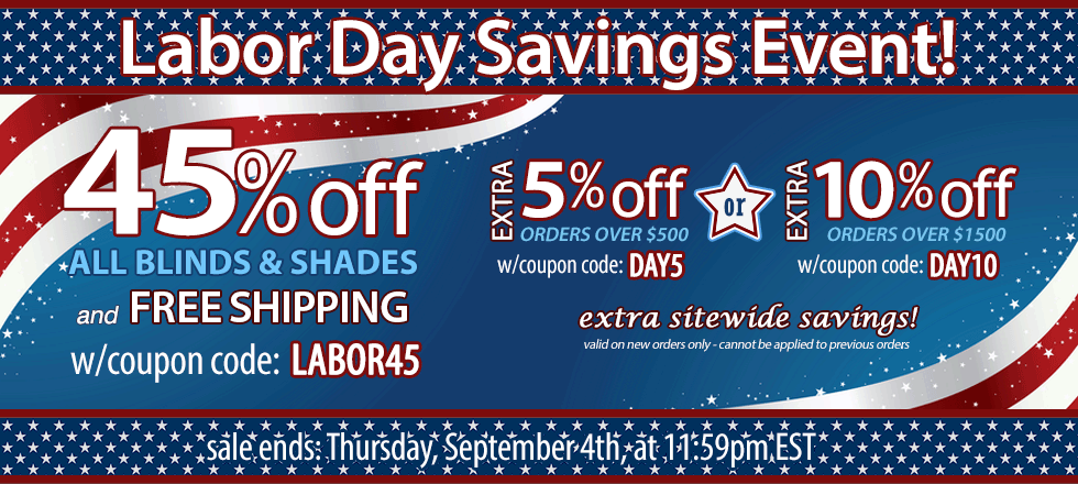 45% off Labor Day Sale!