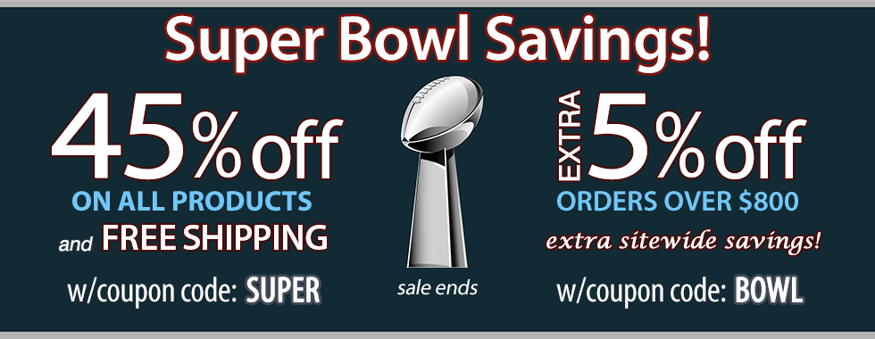 45% off Super Bowl Sale