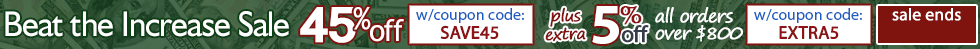 Beat the Increase 45% off Sale