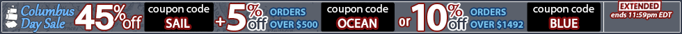 45% off Columbus Day Sale