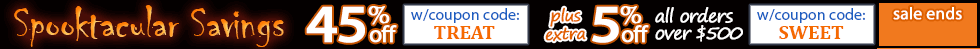 45% off Halloween Sale 45% off Halloween Sale