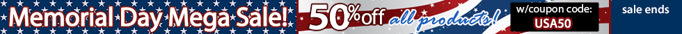 50% off Memorial Day Sale!