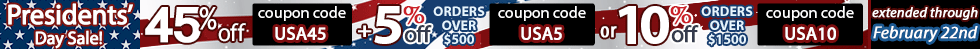45% off Presidents Day Sale!