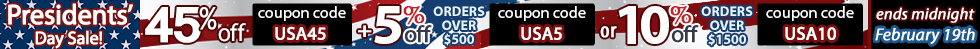 45% off Presidents Day Sale!