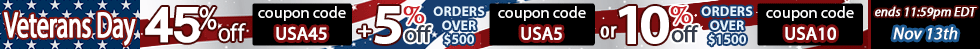 45% off Veterans Day Sale!