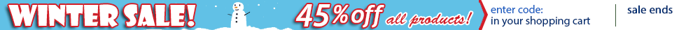 Winter Sale! 45% off All Products!