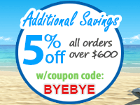 Extra 5% off Orders over $600 Extra 5% off Orders over $600