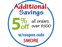 Extra 5% off Orders over $500 Extra 5% off Orders over $500