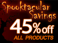 45% off Halloween Sale 45% off Halloween Sale