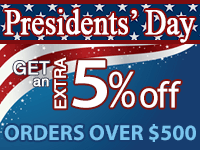 Extra 5% off Orders over $500 Extra 5% off Orders over $500