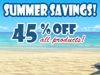 45% off Summer Savings Sale 45% off Summer Savings Sale