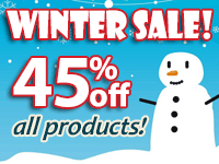 Winter Sale! 45% off All Products!