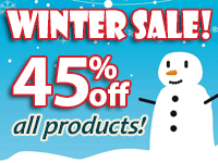 Winter Sale! 45% off All Products! Winter Sale! 45% off All Products!